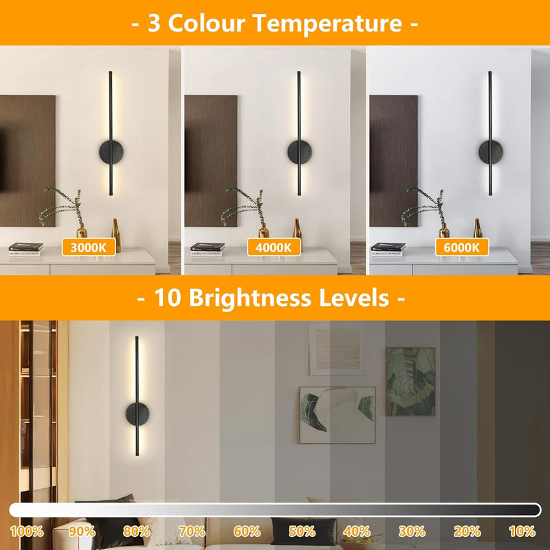Wall Lights for Living Room 3 Colour Temperature
