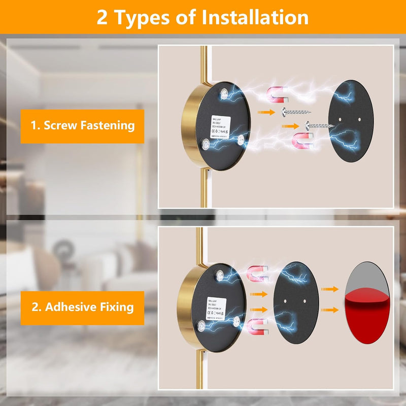 Wall Lights for Living Room 3 Colour Temperature
