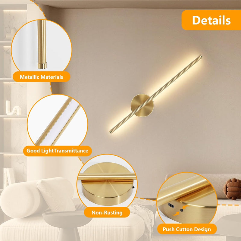 Wall Lights for Living Room 3 Colour Temperature