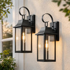 Wall Lights for Outdoor Vintage Lantern Large Outside (2 Pack)