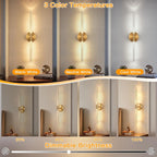 Wall Lights Indoor 8000mah with Bubble Acrylic Tubes