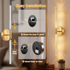 Wall Lights Indoor 8000mah with Bubble Acrylic Tubes
