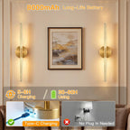 Wall Lights Indoor 8000mah with Bubble Acrylic Tubes