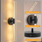 Wall Lights Indoor 8000mah with Bubble Acrylic Tubes