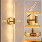 Wall Lights Indoor 8000mah with Bubble Acrylic Tubes