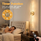 Wall Lights Indoor 8000mah with Bubble Acrylic Tubes