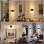 Wall Lights Indoor 8000mah with Bubble Acrylic Tubes