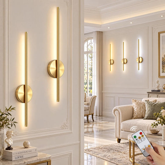Wall Lights Rechargeable No Drilling Wireless Sconces (Set of 2)