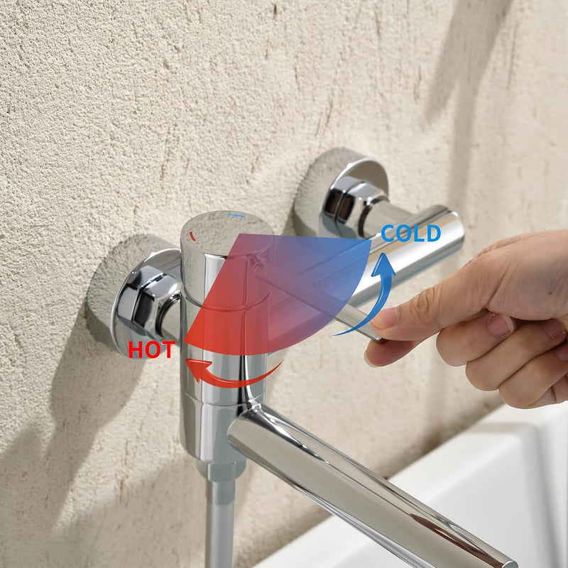 Wall Mounted Bath Shower Mixer Tap for Exposed