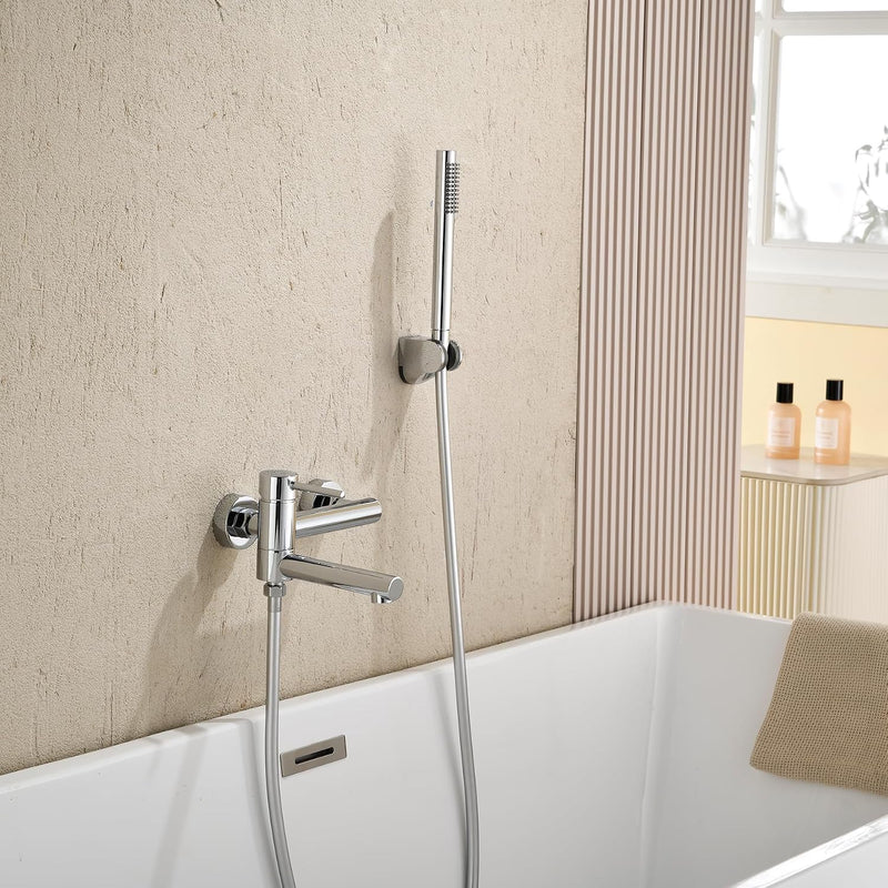 Wall Mounted Bath Shower Mixer Tap for Exposed