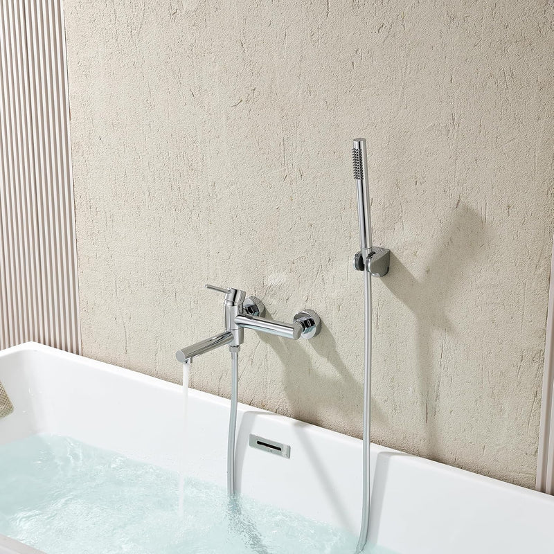 Wall Mounted Bath Shower Mixer Tap for Exposed