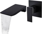 Wall Mounted Bath Taps Waterfall Spout Bathroom Faucet