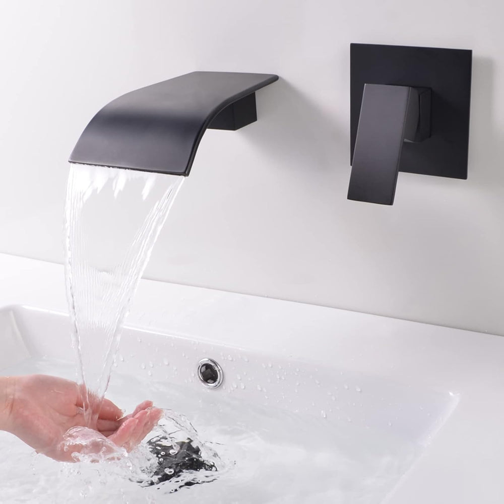 Wall Mounted Bath Taps Waterfall Tap for Basin