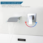 Wall Mounted Bath Taps Waterfall Tap for Basin