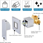 Wall Mounted Bath Taps Waterfall Tap for Basin