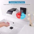 Wall Mounted Bath Taps Waterfall Tap for Basin