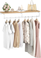 Wall Mounted Clothes Rack Metal Garment with Top