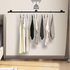 Wall Mounted Clothes Rail Industrial 178CM Space-Saving