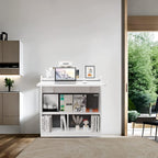 Wall Mounted Drop-Leaf Table Wooden Laptop Desk Foldable