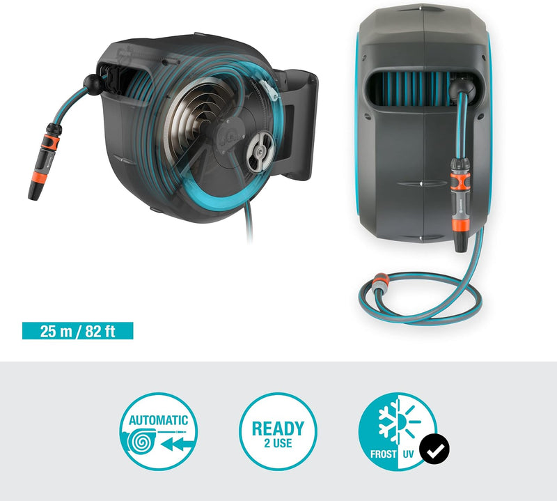 Wall-Mounted Hose Box Rollup M L 25 M