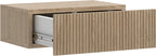 Wall-Mounted Nightstand Japandi Style Oak Bedside Table 50