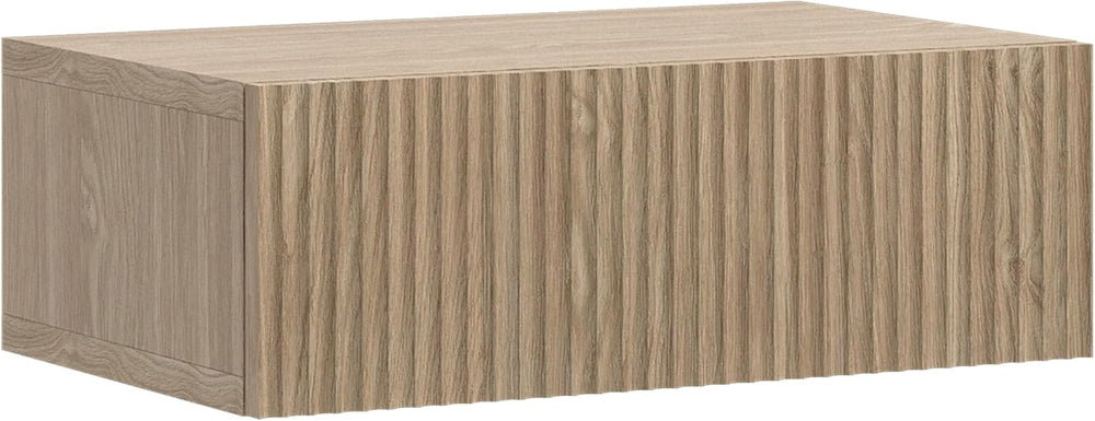 Wall-Mounted Nightstand Japandi Style Oak Bedside Table 50