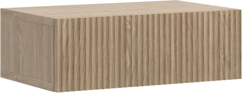 Wall-Mounted Nightstand Japandi Style Oak Bedside Table 50