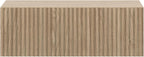 Wall-Mounted Nightstand Japandi Style Oak Bedside Table 50