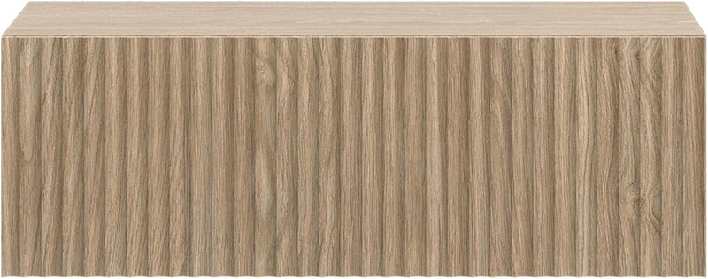 Wall-Mounted Nightstand Japandi Style Oak Bedside Table 50