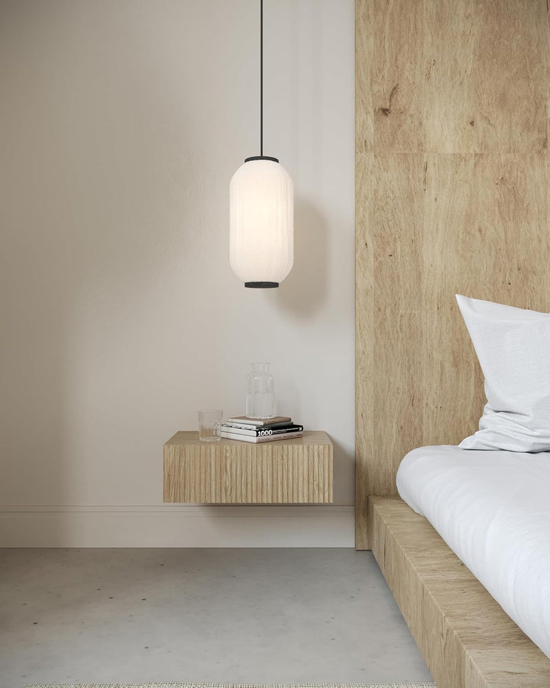 Wall-Mounted Nightstand Japandi Style Oak Bedside Table 50