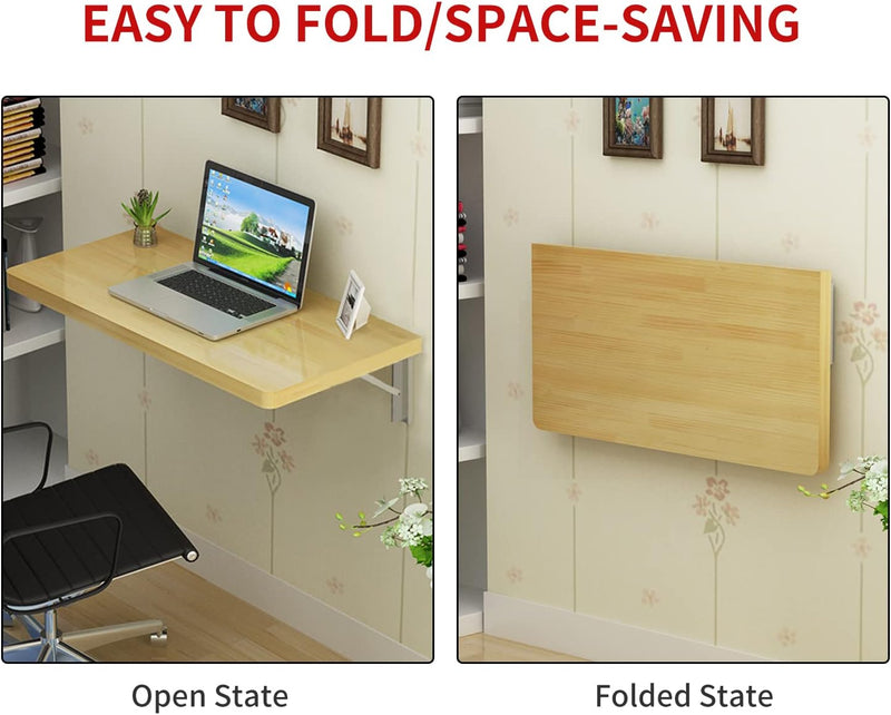 Wall Mounted Table Folding Desk 60x40CM Large
