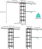 Wall Mounted Telescopic Garment Rack Coat Hanging Rails