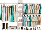 Wall Mounted Telescopic Garment Rack Coat Hanging Rails