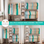 Wall Mounted Telescopic Garment Rack Coat Hanging Rails