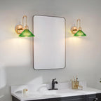 Wall Sconce Chrome Vintage Light Fixtures with Round (Set of 2)