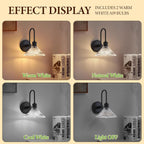Wall Sconce Chrome Vintage Light Fixtures with Round (Set of 2)