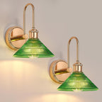 Wall Sconce Chrome Vintage Light Fixtures with Round (Set of 2)