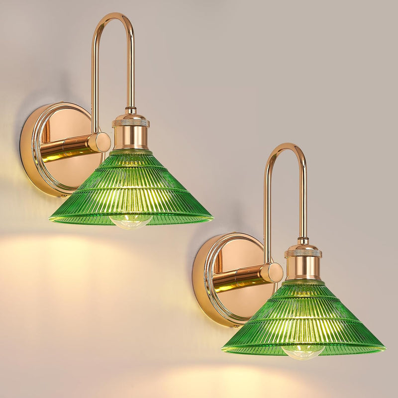 Wall Sconce Chrome Vintage Light Fixtures with Round (Set of 2)