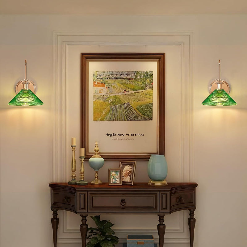 Wall Sconce Chrome Vintage Light Fixtures with Round (Set of 2)