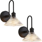 Wall Sconce Chrome Vintage Light Fixtures with Round (Set of 2)