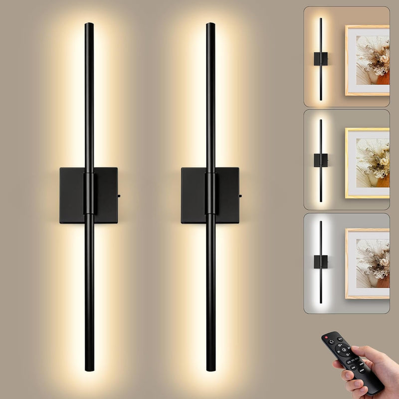 Wall Sconce Lights 10000mah Battery Operated (2 Pack)