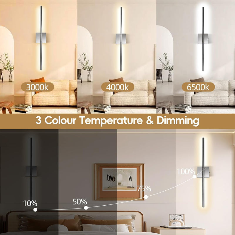 Wall Sconce Lights 10000mah Battery Operated (2 Pack)