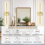 Wall Sconce Lights 10000mah Battery Operated (2 Pack)