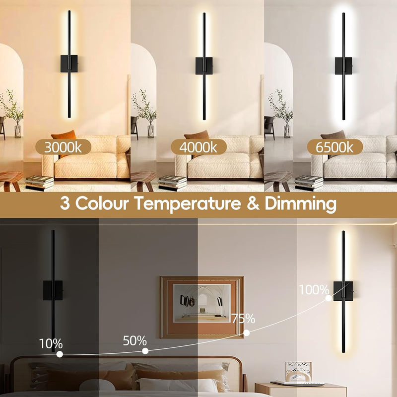 Wall Sconce Lights 10000mah Battery Operated (2 Pack)