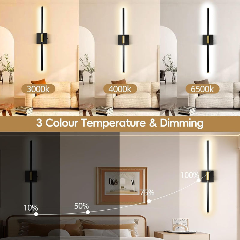 Wall Sconce Lights 10000mah Battery Operated (2 Pack)