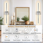 Wall Sconce Lights 10000mah Battery Operated (2 Pack)