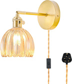 Wall Sconce Lights Set of Two Hardwired Vintage