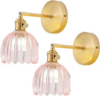 Wall Sconce Lights Set of Two Hardwired Vintage