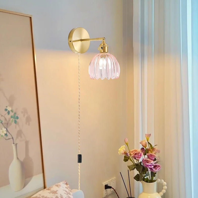 Wall Sconce Lights Set of Two Hardwired Vintage