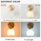 Wall Sconce Lights Set of Two Hardwired Vintage